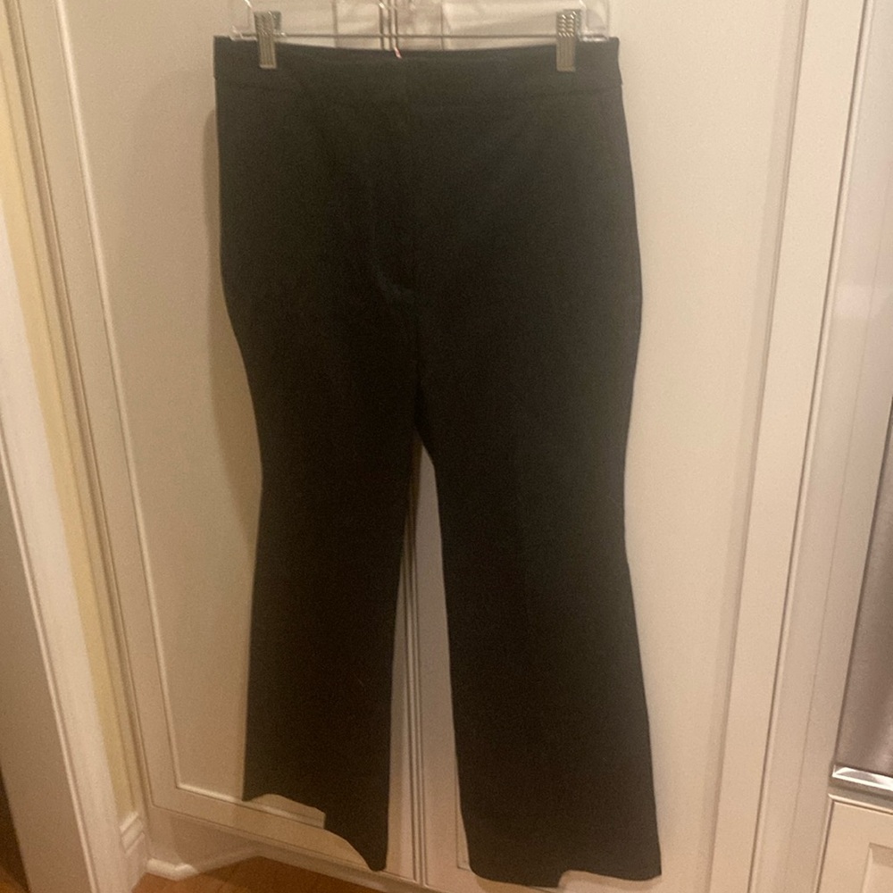 Heavy weight stretch cotton cropped bootcut pants